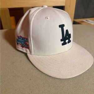 White New Era LA Baseball Hat